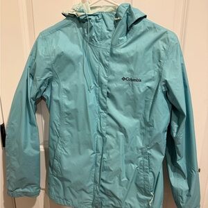 Columbia women’s Light Blue Raincoat